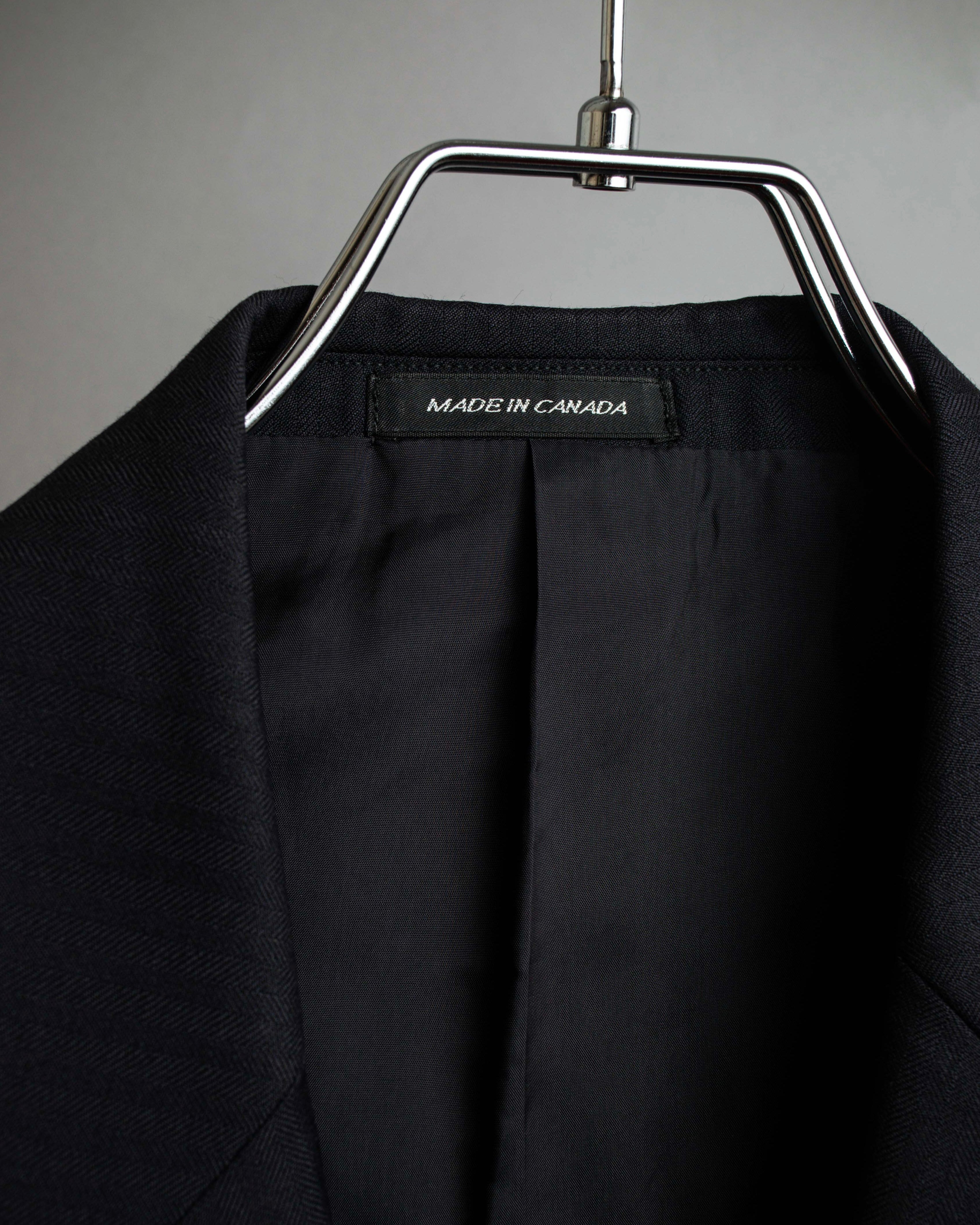 "YVES SAINT LAURENT" Classical tailoring shadow stripe pattern set up