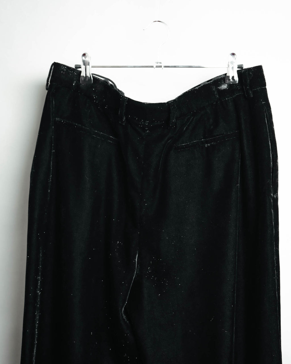 -SPECIAL- “SAINT LAURENT” 2016’s- lamé velvet tuxedo trousers