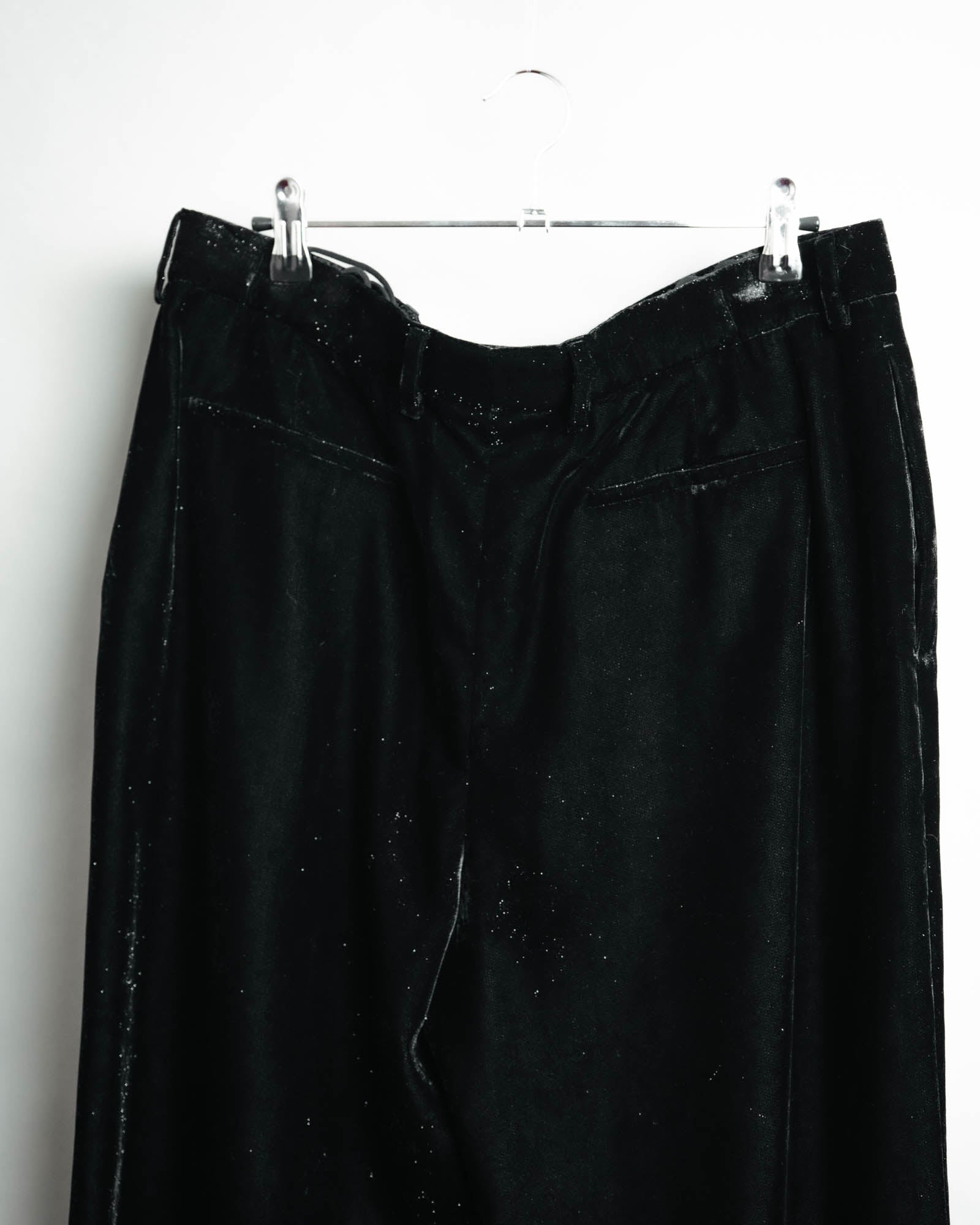 -SPECIAL- “SAINT LAURENT” 2016’s- lamé velvet tuxedo trousers