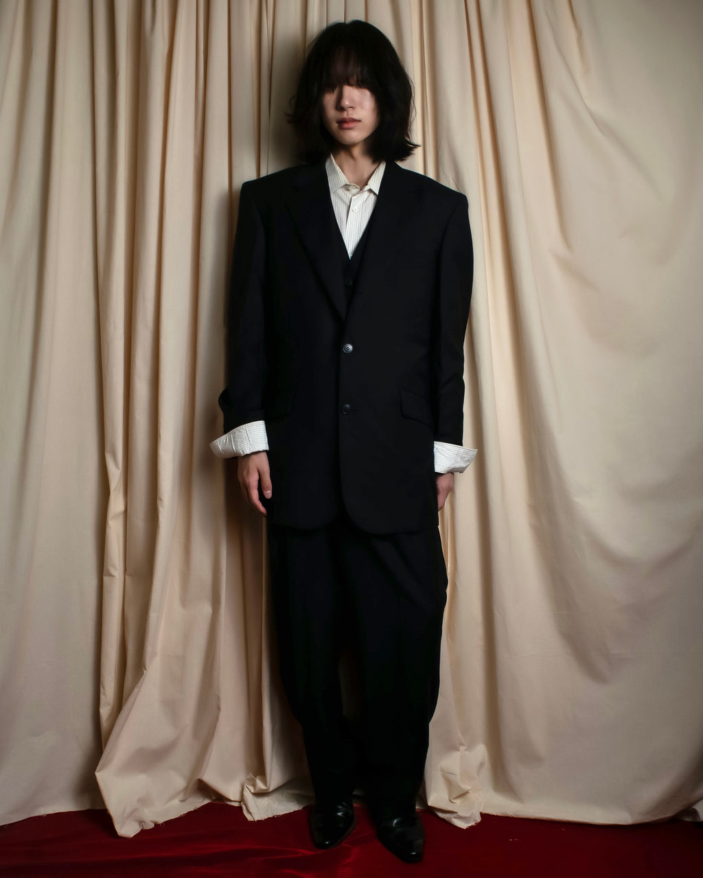 "BALENCIAGA" Taylor & Lodge tailoring wool three-piece set