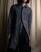"COMME des GARCONS COMME des GARCONS" Stitchwork placket cut line coat