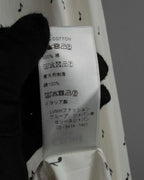 "CELINE" Musical note motif cotton shirt