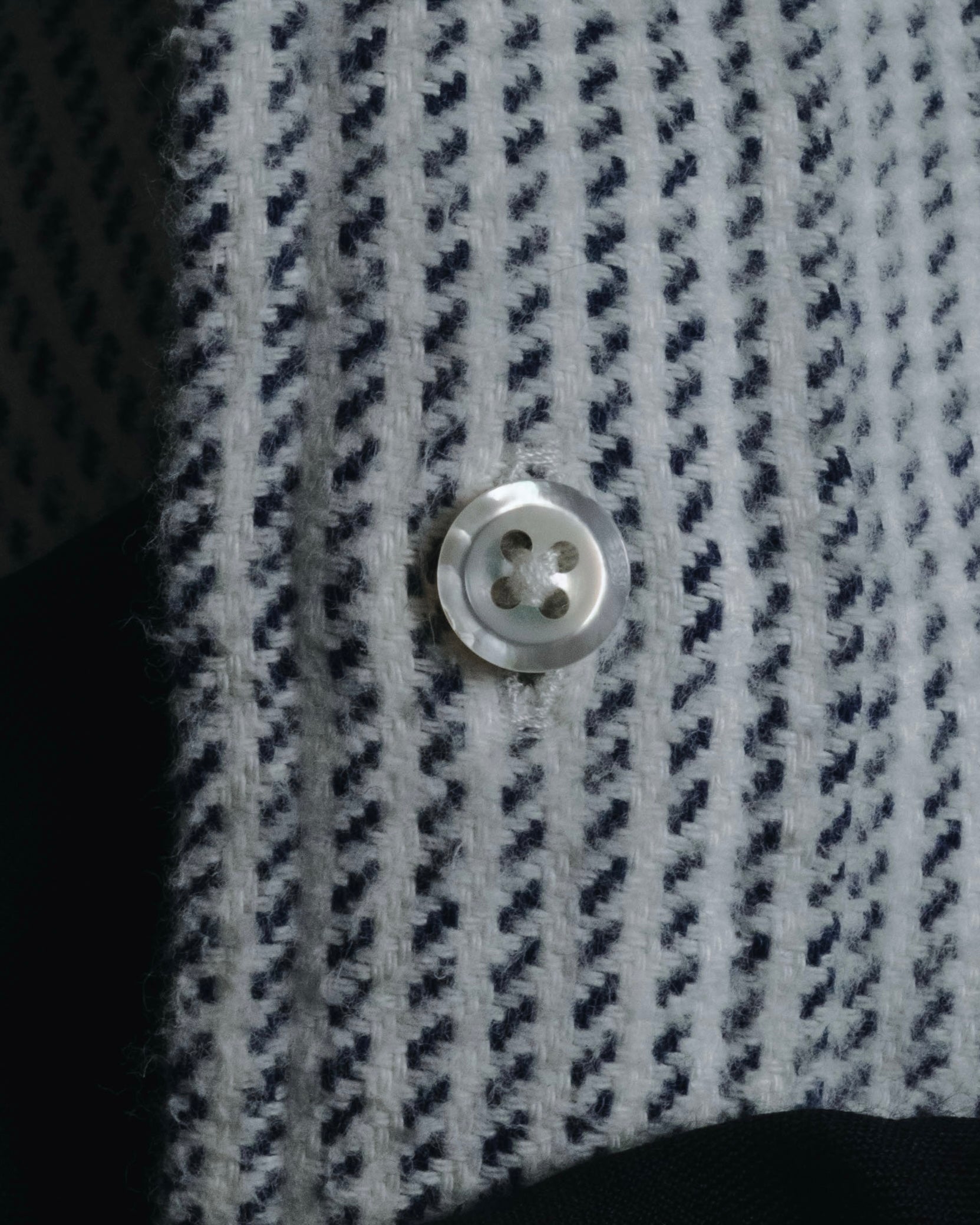 "THOM BROWNE" Micro patterned button-down shirt
