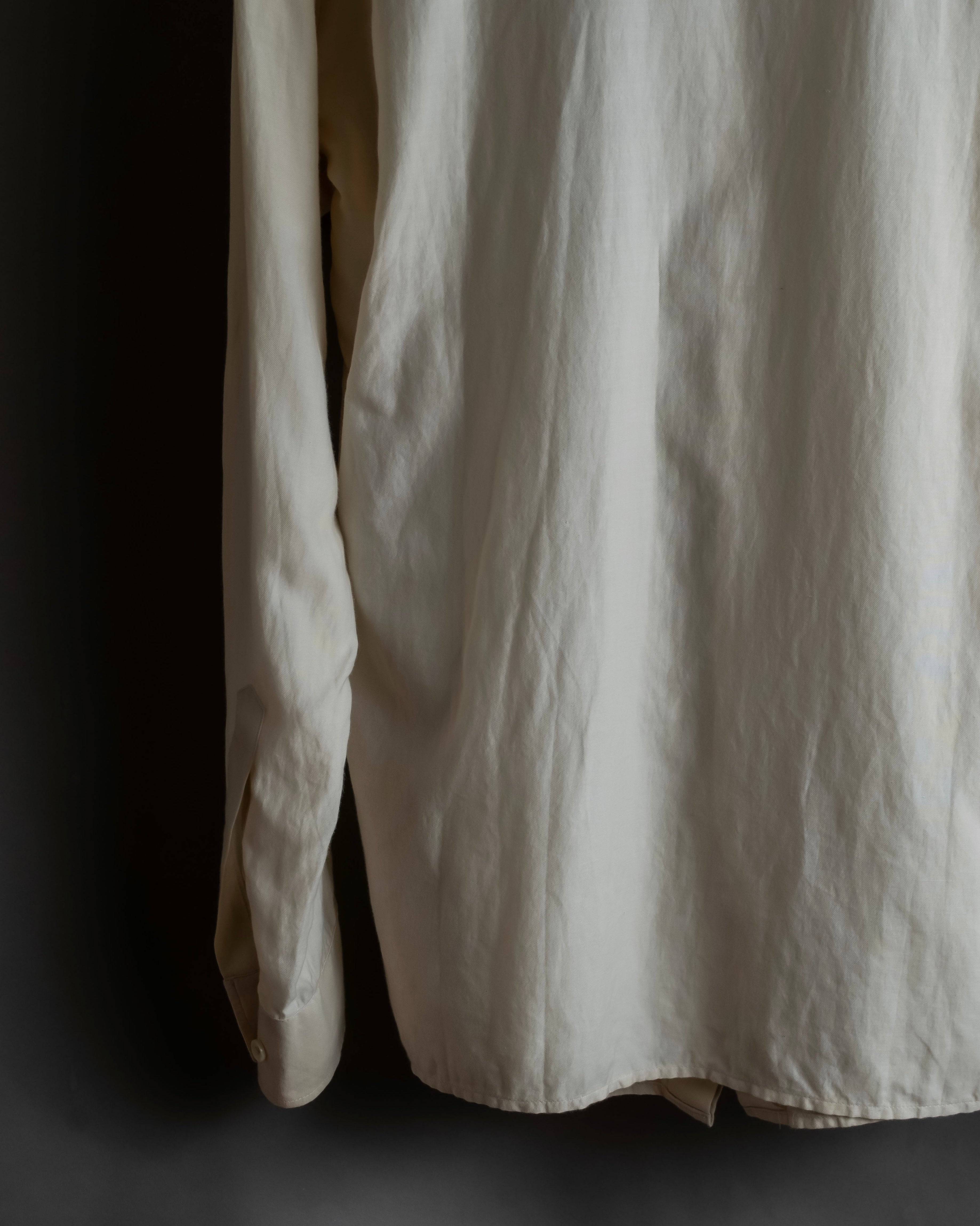 "Maison Martin Margiela" 2010SS triple layer folded fly front shirt