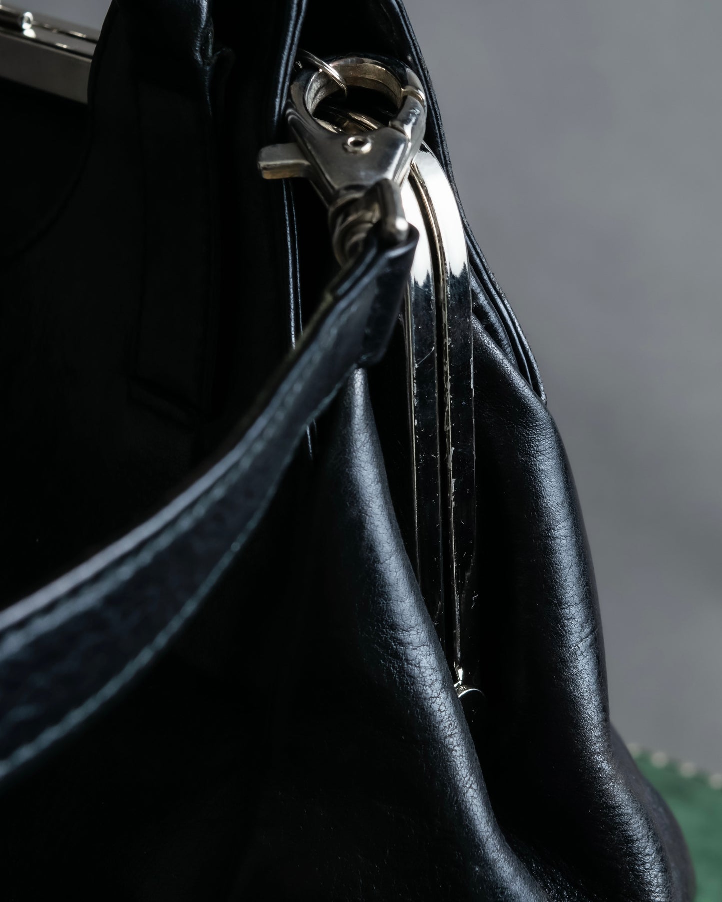 "YOHJI YAMAMOTO +NOIR"" 19AW clasp design 2way leather bag