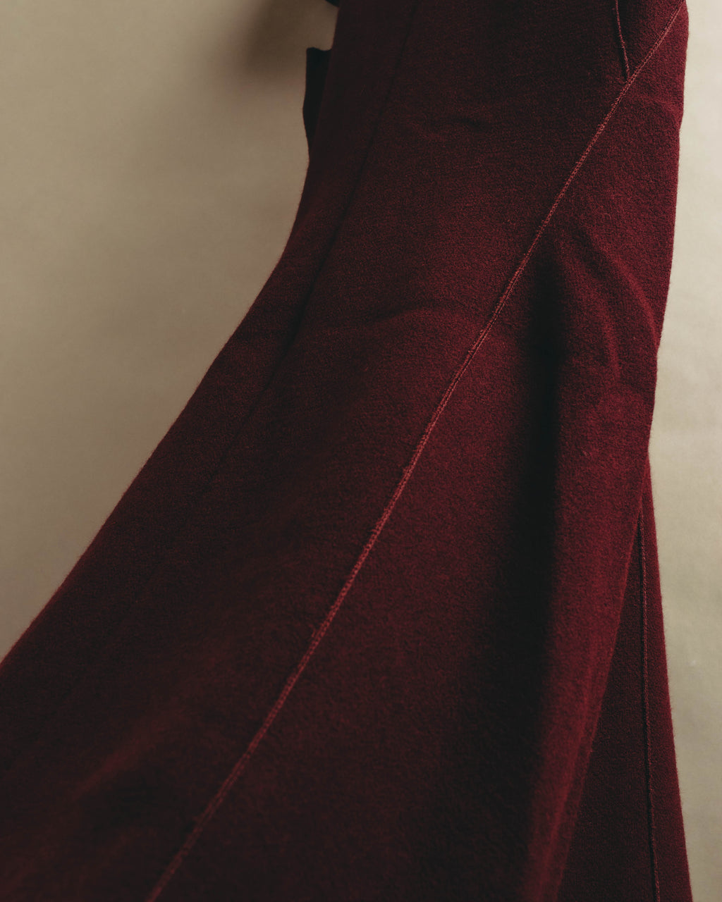“BOTTEGA VENETA” 10’s Sculptural flutter sleeve wool dress