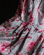 "Max Mara" Watercolor floral pattern sleeveless long dress