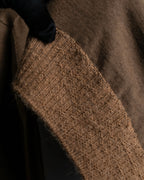 "HERMES" Gaultier period H logo engraved V-neck knit