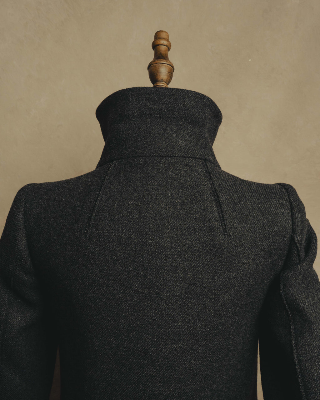 “miu miu” 00’s-10’s Wool angora leather buckle coat
