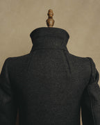 “miu miu” 00’s-10’s Wool angora leather buckle coat