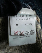 "GUCCI" Vintage faded shaped denim jacket