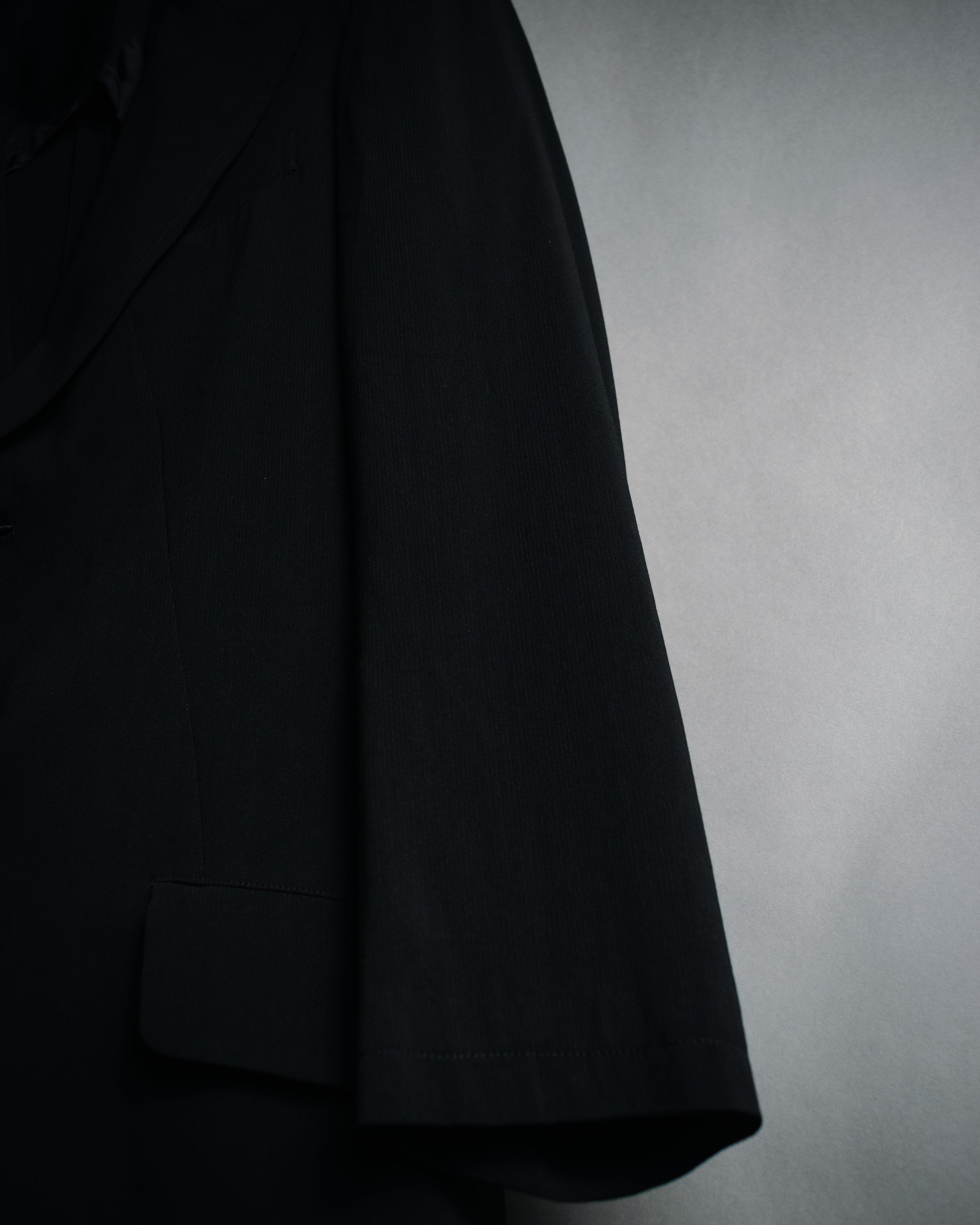 "Y’s" 00’s Asymmetric pleated-back three-button jacket