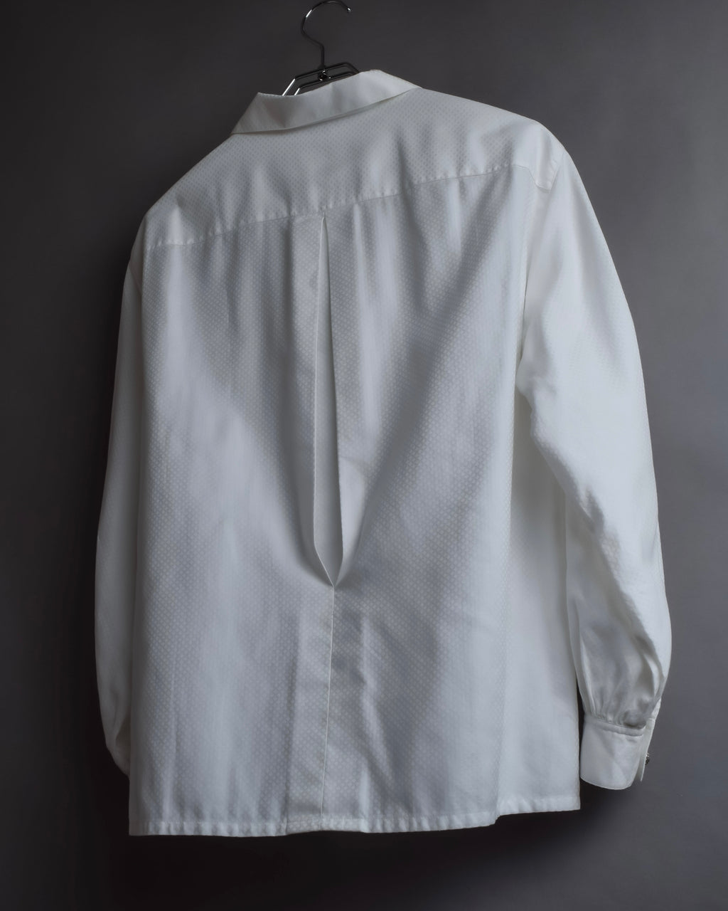 "Christian Dior" Diamond pattern woven metal button shirt