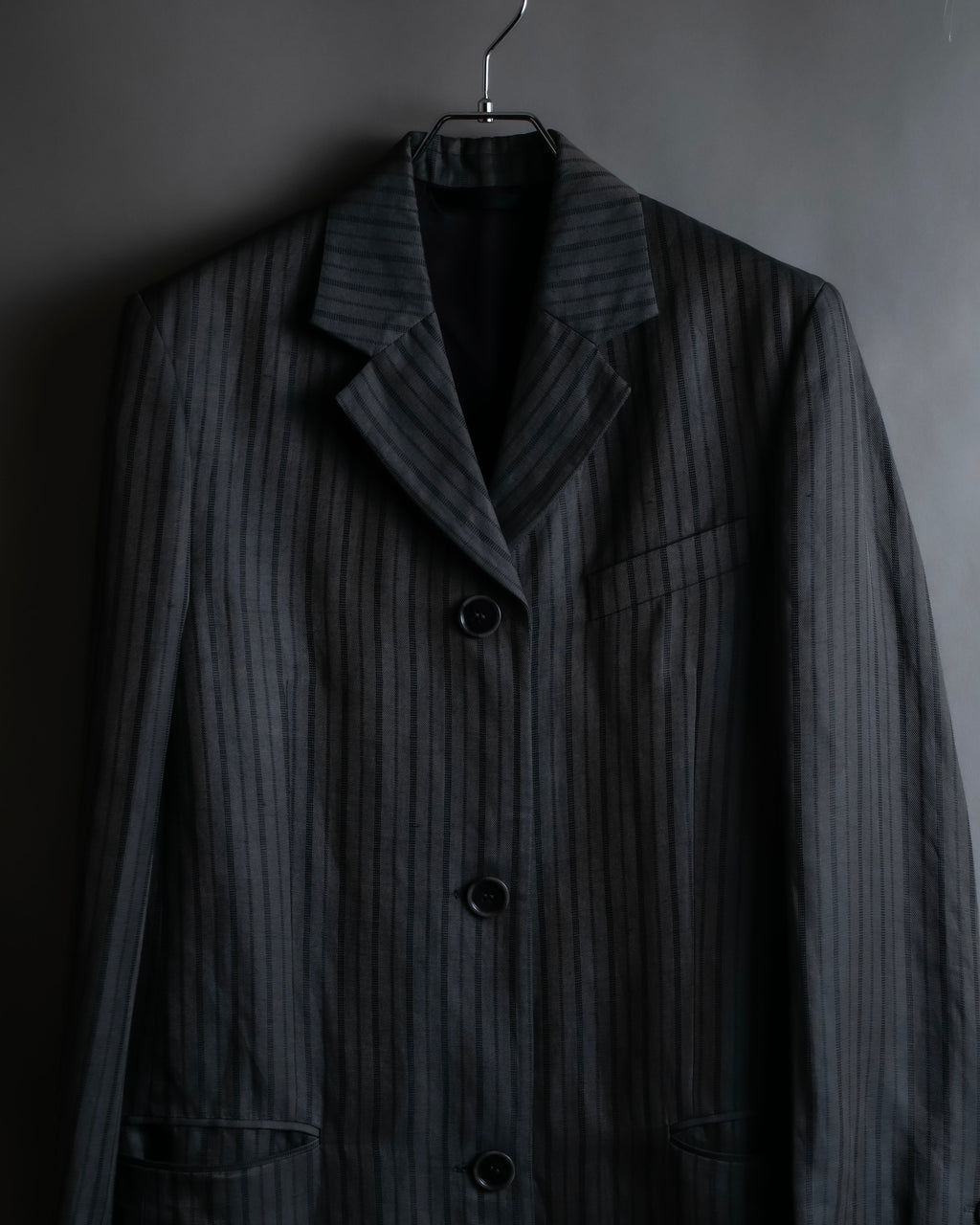 "Acne Studios" Antique design long striped coat