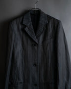 "Acne Studios" Antique design long striped coat