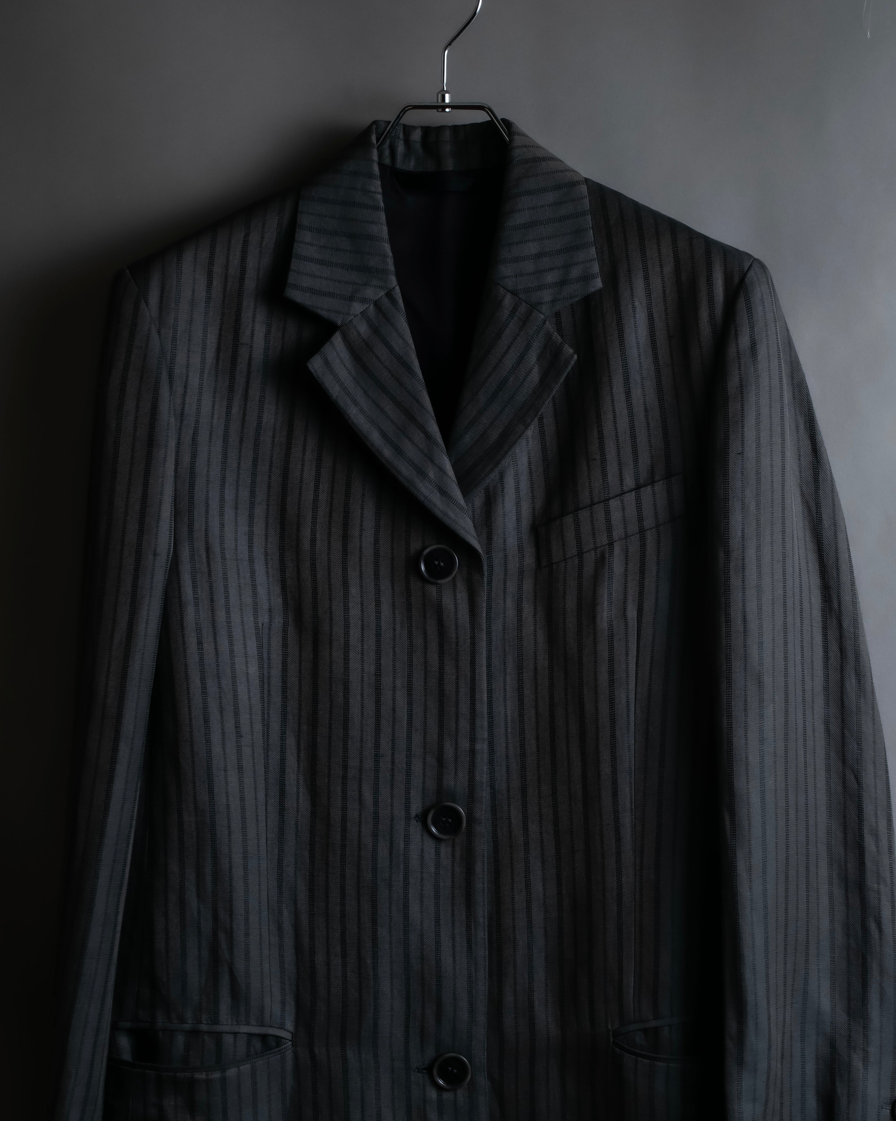 "Acne Studios" Antique design long striped coat