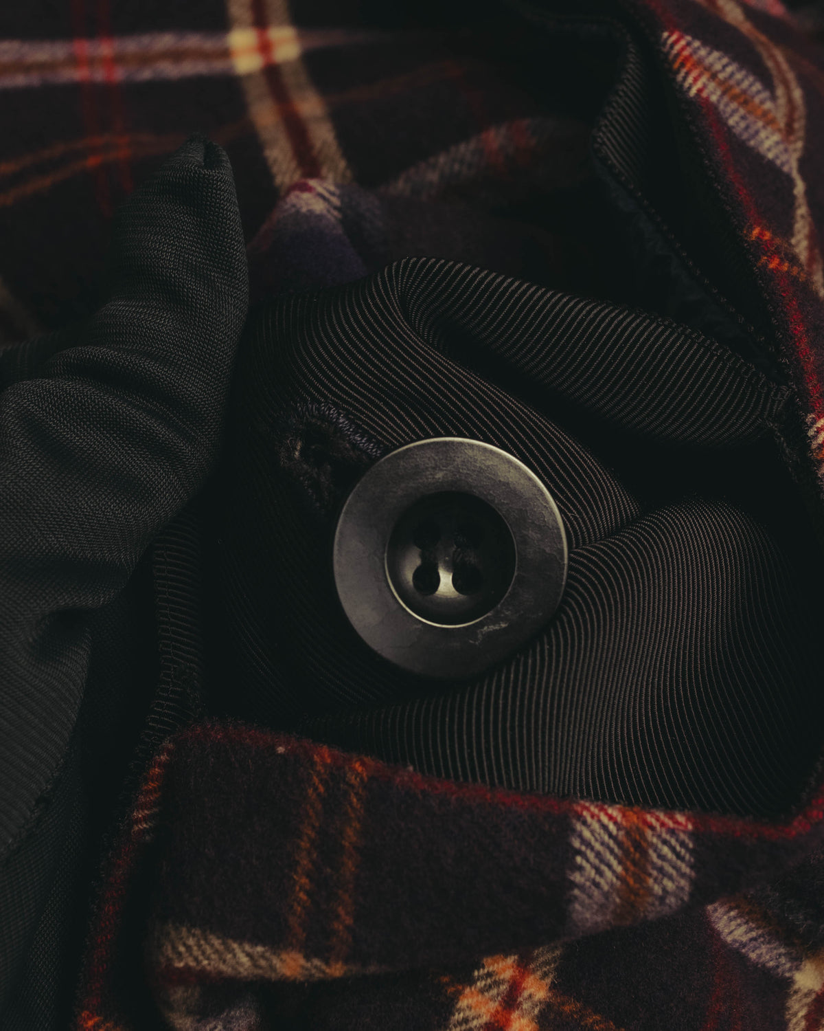 “sacai” 2010's Tartan wool cashmere padded hybrid coat
