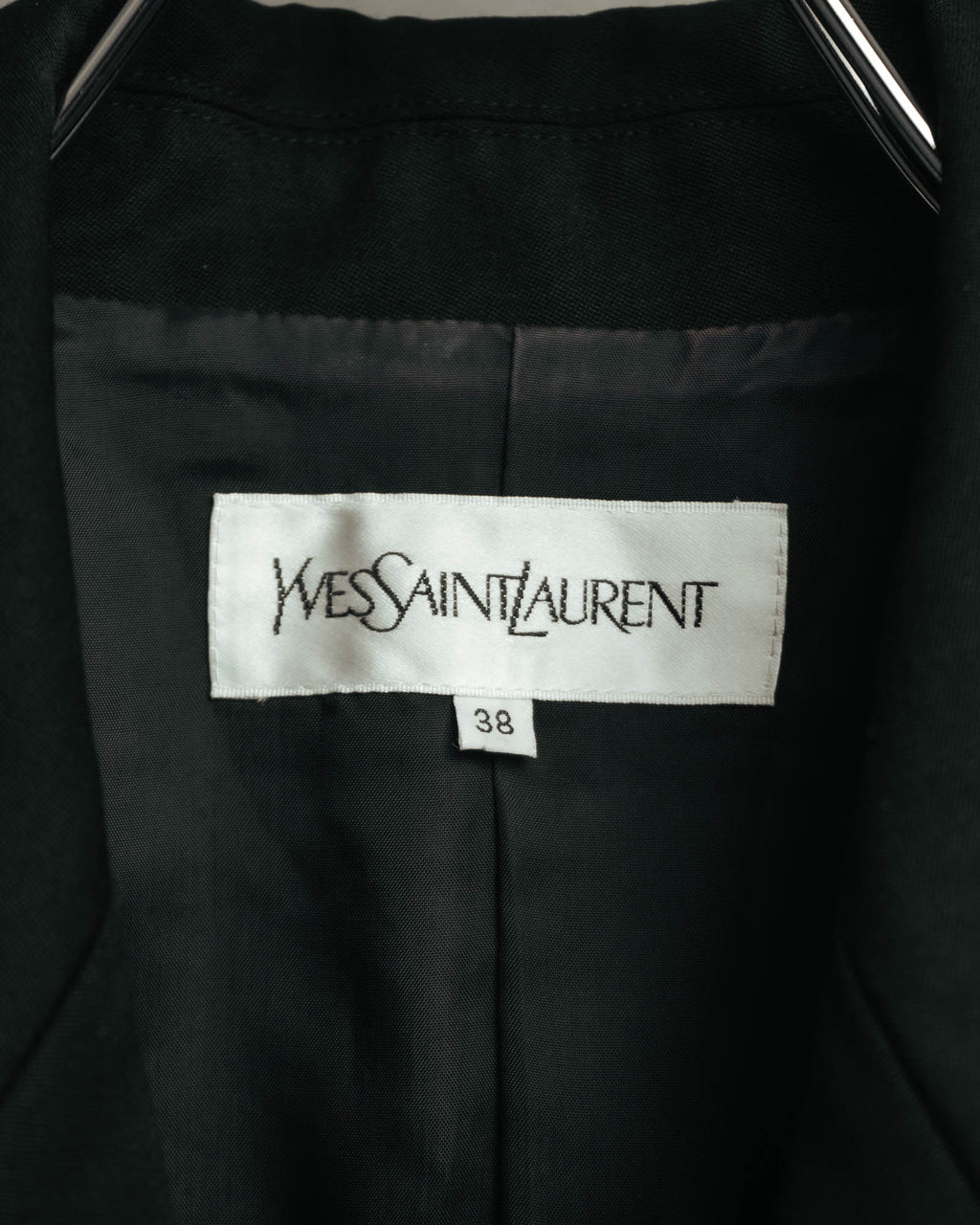 –SPECIAL– “Yves Saint Laurent” 90’s-00’s Velvet tuxedo tailored jacket