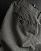 "HERMES" Cotton linen wide tapered slacks