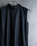 "MAISON MARGIELA" 16AW Deep tuck design sleeveless dress