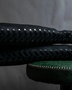 "YELLO" Lace up suede like stiletto heel knee-high boots