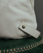 -SPECIAL- “Yves Saint Laurent” 2004-2011 Pilati era bow leather shoulder bag