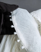 "ISABEL MARANT" Lace knit frill docking sheer blouse