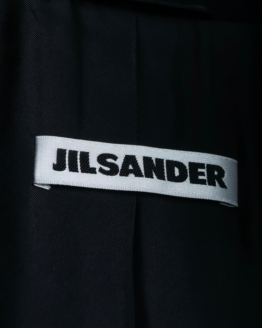 "JIL SANDER" 100% cashmere straight line stand collar coat