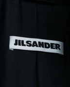 "JIL SANDER" 100% cashmere straight line stand collar coat