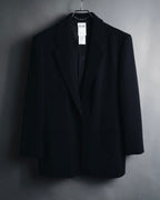 "CELINE" 90’s-00’s Stretch wool single-button blazer