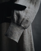 Maison Margiela 2014 Autumn/Winter fine gauge V-neck knit dress with elbow patches