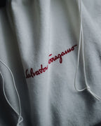 "Salvatore Ferragamo" 2000’s gathered metallic leather ball-link shoulder bag