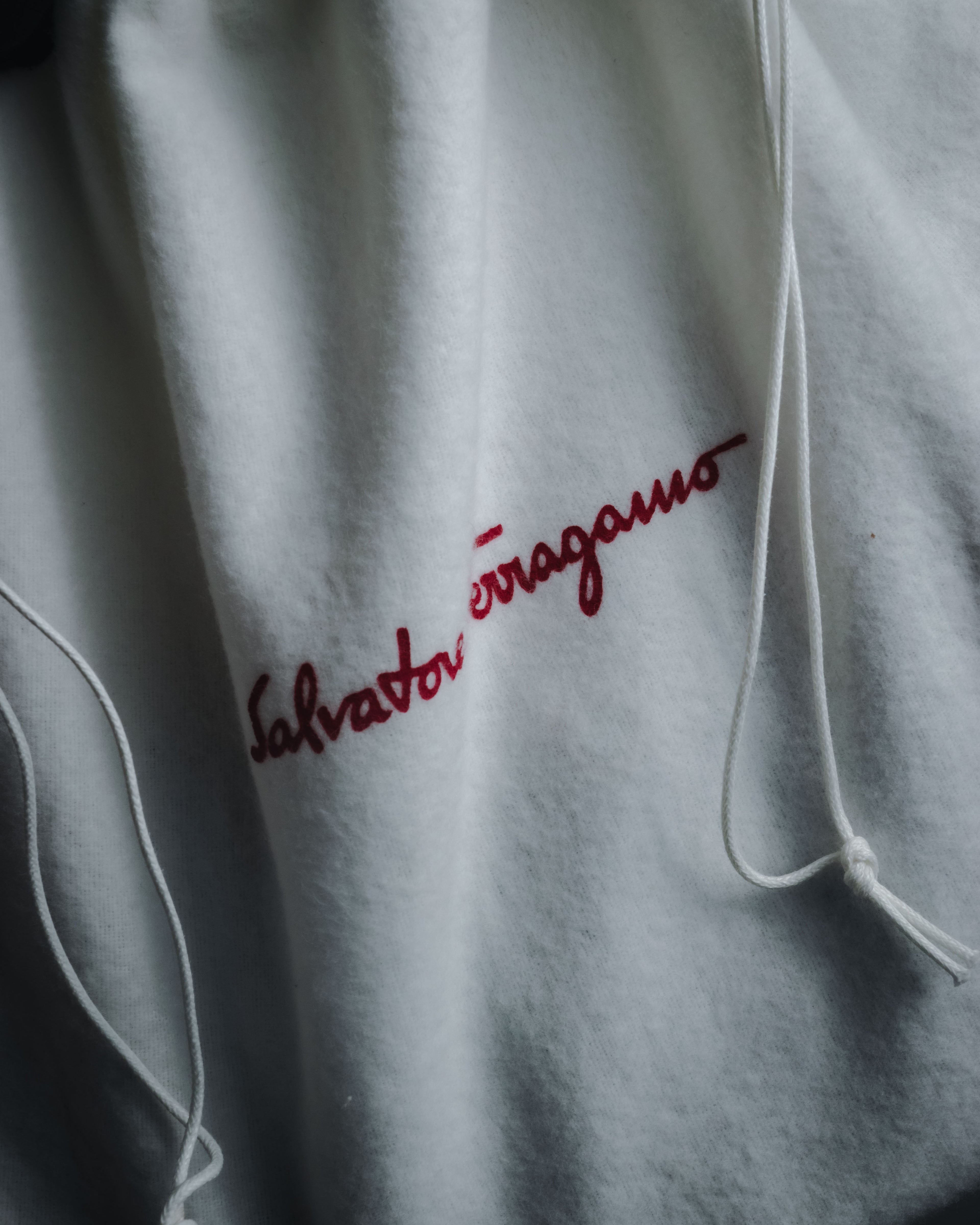 "Salvatore Ferragamo" 2000’s gathered metallic leather ball-link shoulder bag