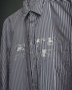 "COMME des GARCONS HOMME" 00's Graphic striped long sleeve shirt