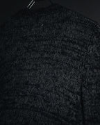 "Maison Martin Margiela" 2011AW deconstructed melange mohair wool cardigan