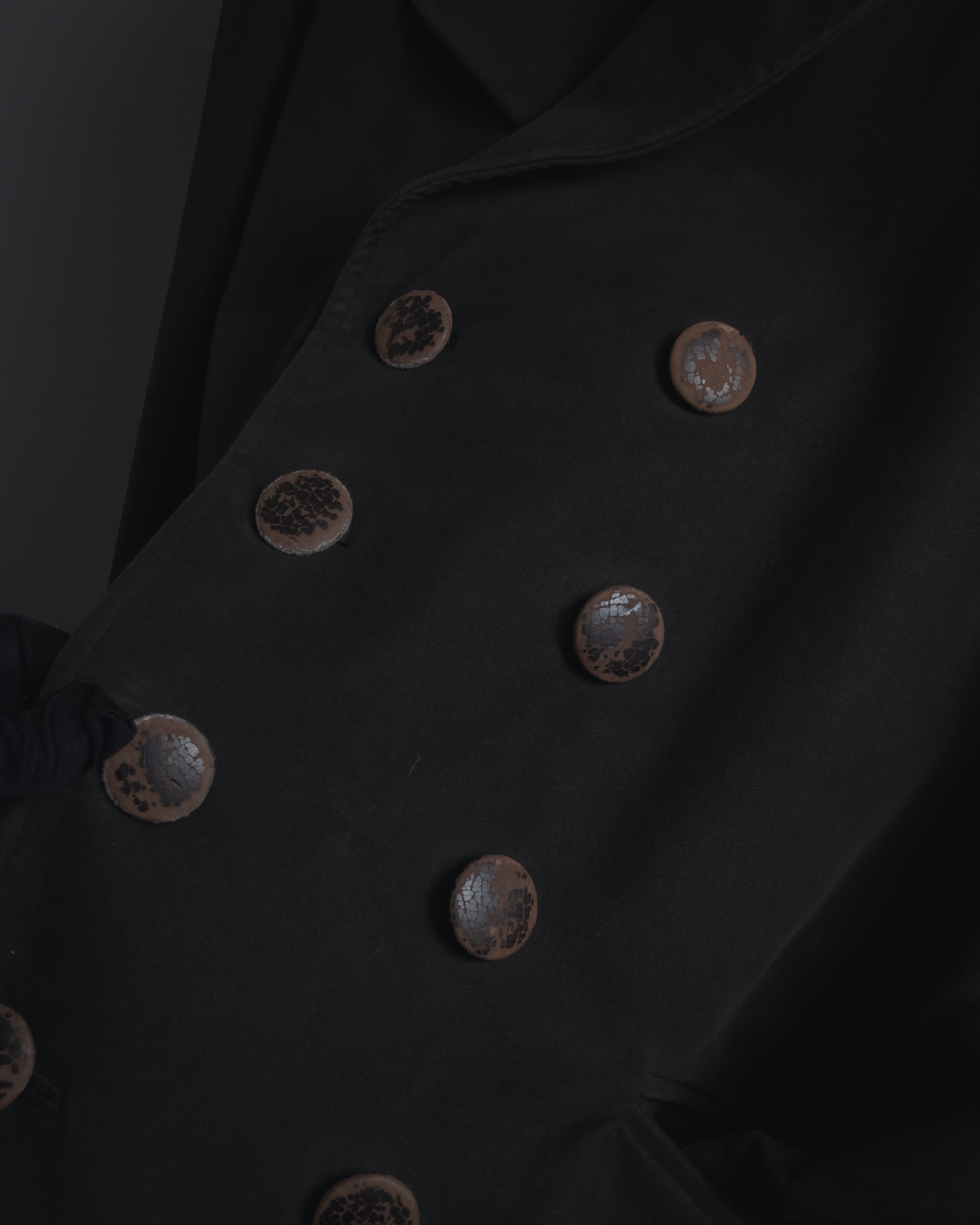 "ETRO" 08AW graphic-lined double-breasted coat