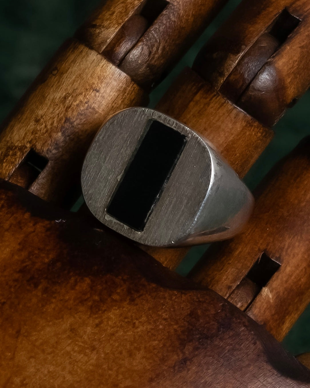 "MAISON MARGIELA" 18SS signet design silver ring