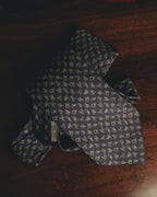 "Hermès" 80's-90's Classic jacquard silk necktie