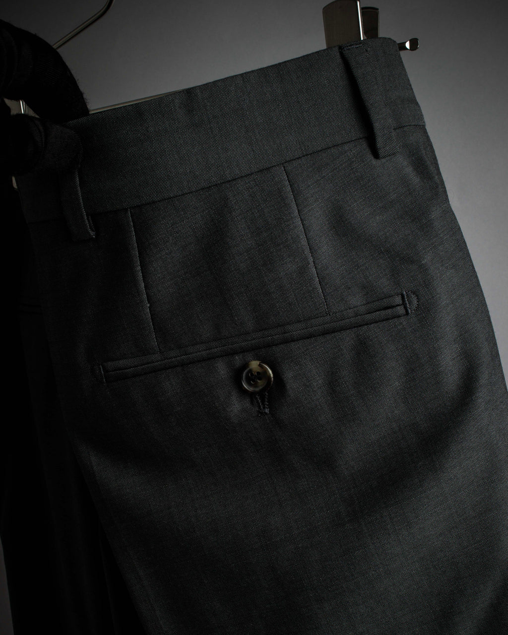 "HUGO BOSS" Fine-gauge wool khaki gray set up