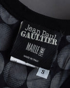 "JEAN PAUL GAULTIER MAILLE FEMME" Layered dot illusion mesh dress