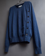 "MAISON MARGIELA" 17SS Asymmetric button line knit