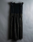 "A-POC" Wrap design high slit skirt