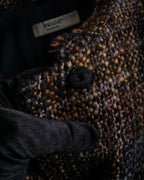 "PRADA" Multicolor mixed tweed short jacket
