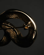 “Christian Dior“ 80’s-90’s CD-embossed ribbon brooch