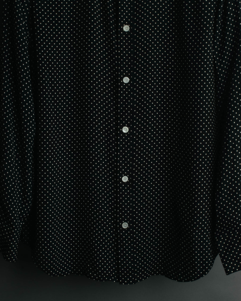 "CELINE" 2010's-2020's Polka dot viscose long sleeve shirt