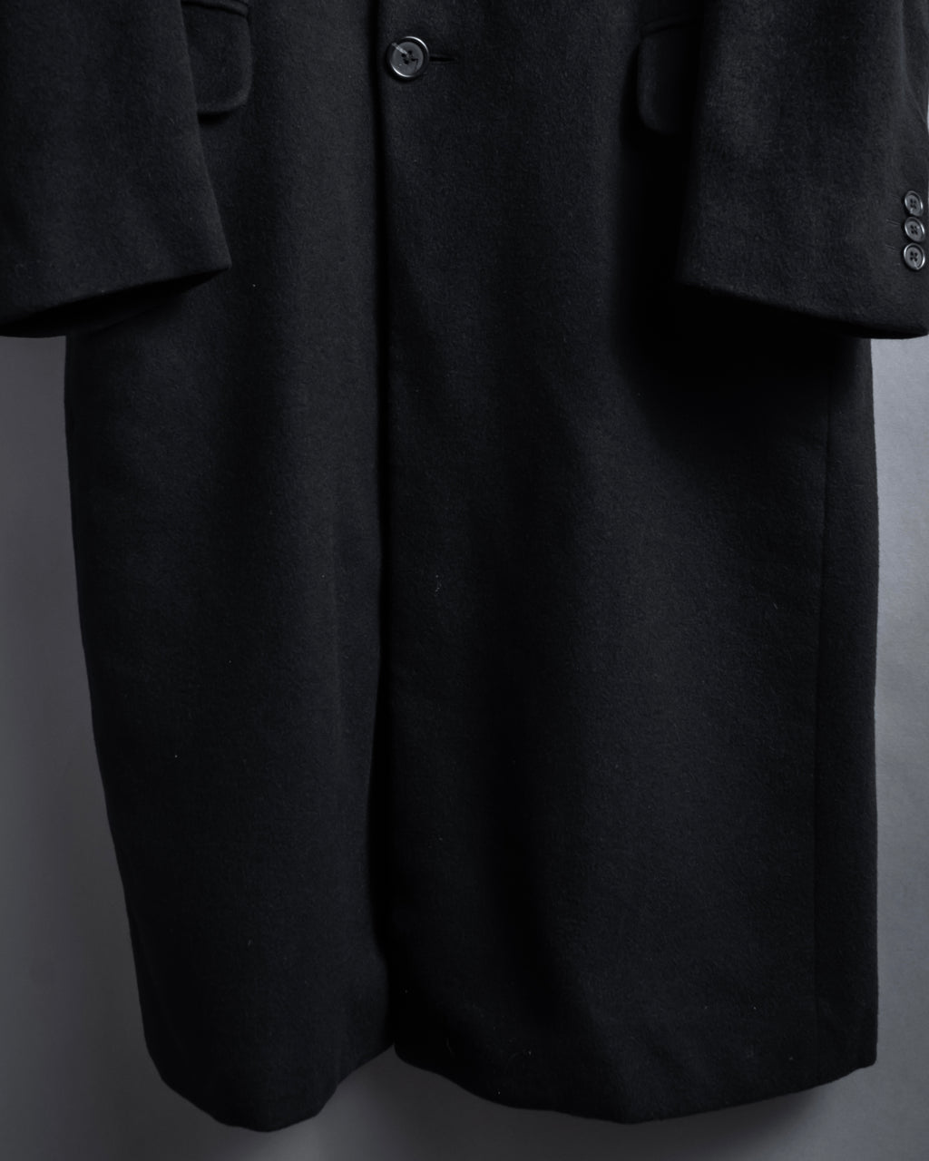 "FENDI" 80's-90's Classic cashmere long chester coat