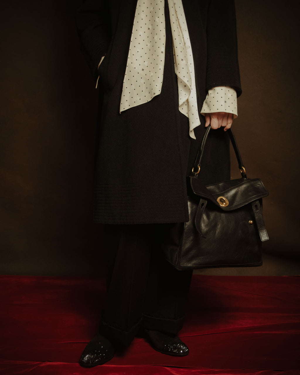 –SPECIAL– “Yves Saint Laurent rive gauche” 08-12 Structured leather muse two bag