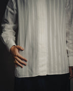 -SPECIAL- “CHANEL” 08 Cruise Collection Sheer cotton stand collar shirt