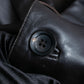 "ARMANI COLLEZIONI" 100% lamb leather oversized tailored jacket