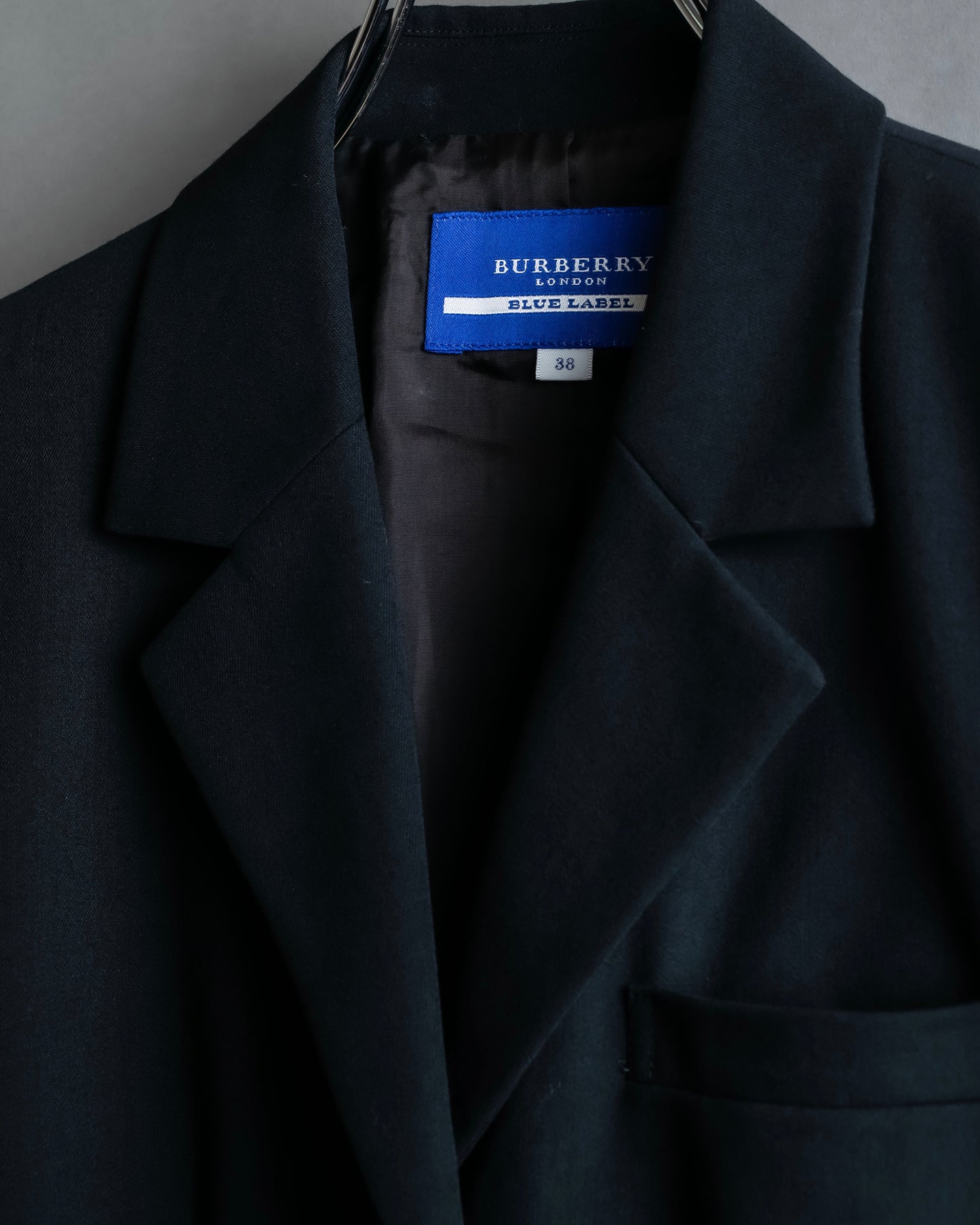 "BURBERRY Blue Label"  3 button waist shaped lightweight tailored jacket